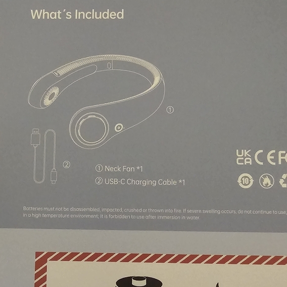 JisuLife White Neck Fan - Picture 2 of 5